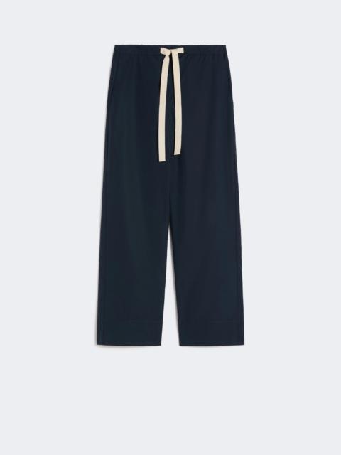 'S Max Mara Cotton drawstring trousers - MIDNIGHTBLUE