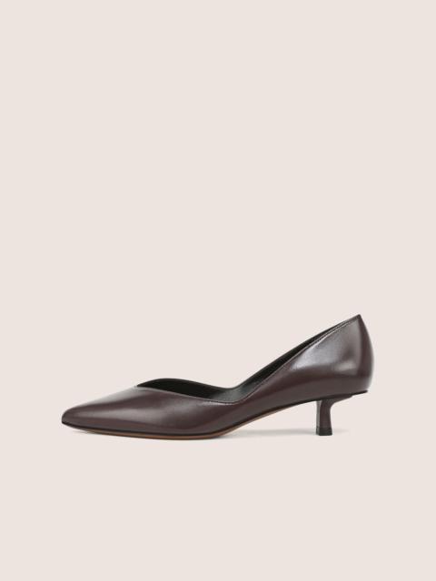 Vince Hallie Leather Kitten-Heel d'Orsay Pump