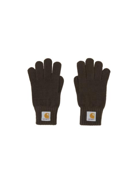 Carhartt Brown Watch Gloves