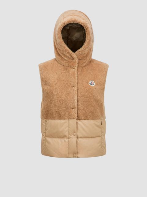 Moncler Floy Teddy Hooded Down Vest
