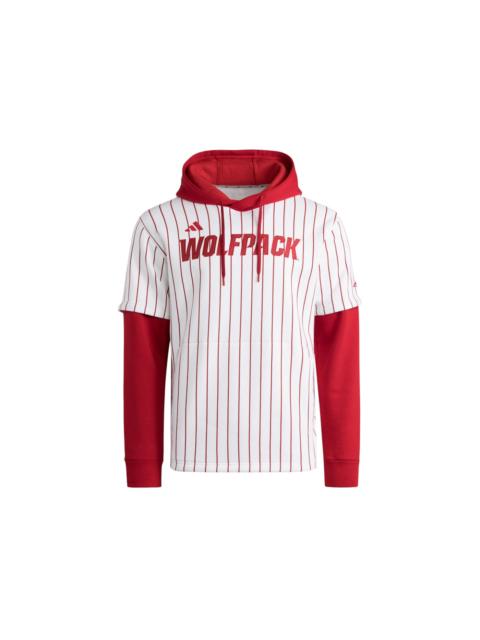 adidas adidas Wolfpack Hooded Jersey White Team Power Red