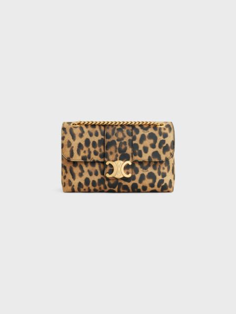 CELINE TEEN CELINE VICTOIRE BAG in CELINE CANVAS WITH LEOPARD PRINT