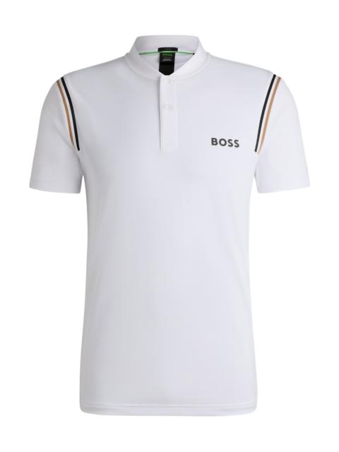 BOSS BOSS X MATTEO BERRETTINI ACTIVE POLO SHIRT WITH MOISTURE CONTROL
