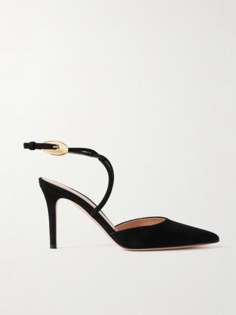 Gianvito Rossi 85 suede pumps Black