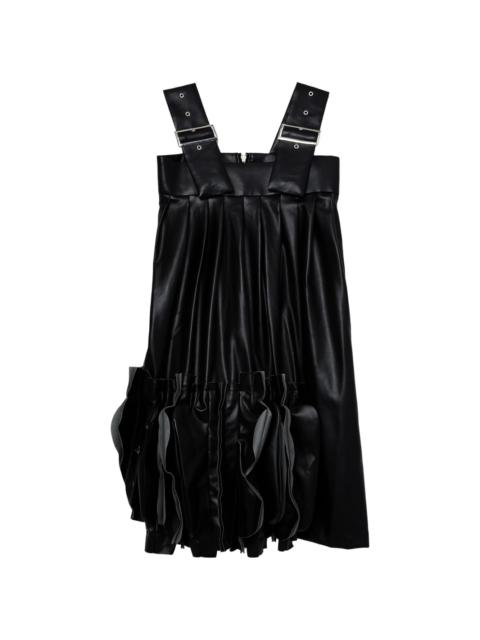 Comme Des Garçons artificial leather midi dress