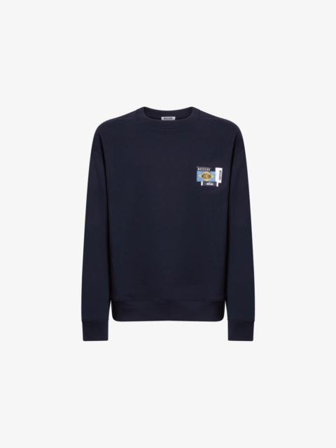 Moschino EMBROIDERED COTTON SWEATSHIRT