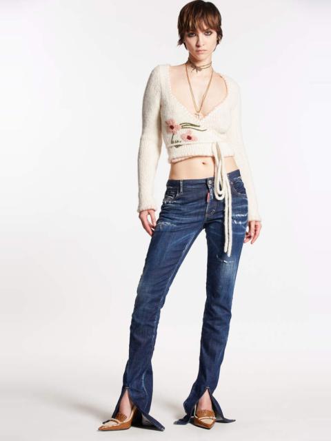 DSQUARED2 DARK EASY WASH TRUMPET JEANS