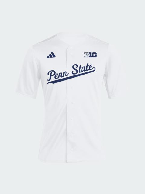 adidas Penn State Nittany Lions White Full Button Jersey