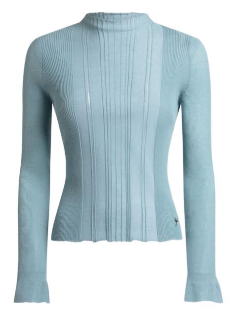 Etro raised-collar jacquard sweater