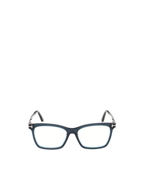 TOM FORD T-logo rectangle-frame glasses