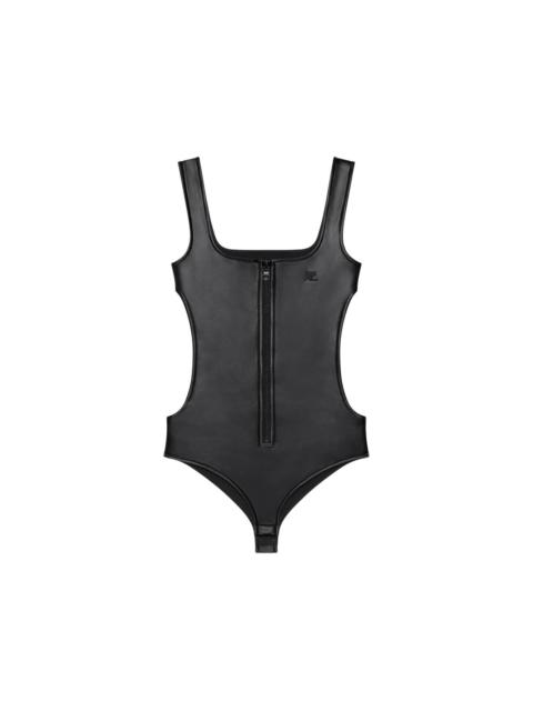 courrèges CUT OUT FAUX LEATHER BODY