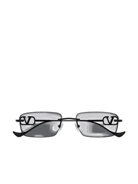 Valentino VALENTINO EYEWEAR Rectangular Frame Sunglasses VLogo