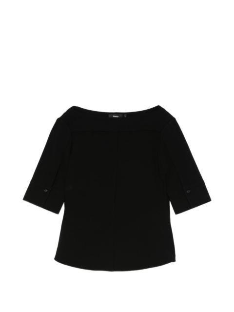Theory short-sleeve blouse