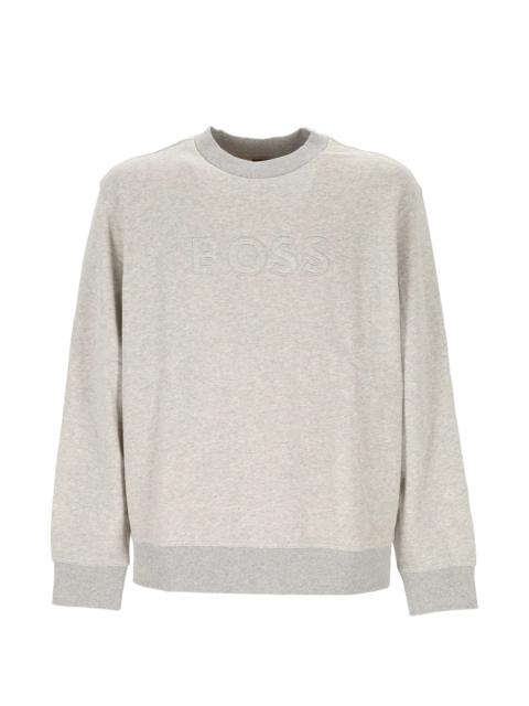 BOSS Boss Logo-embroidered Cotton Sweater