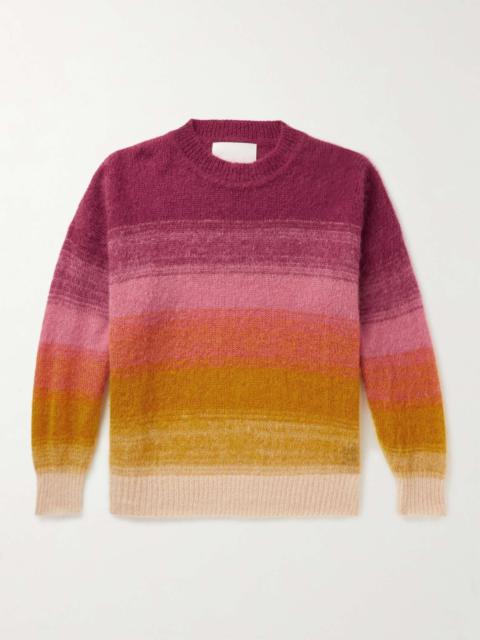 Dégradé Brushed Mohair-Blend Sweater