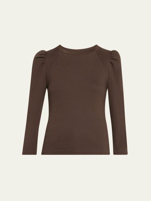 VERONICA BEARD Delano Puff-Sleeve Top