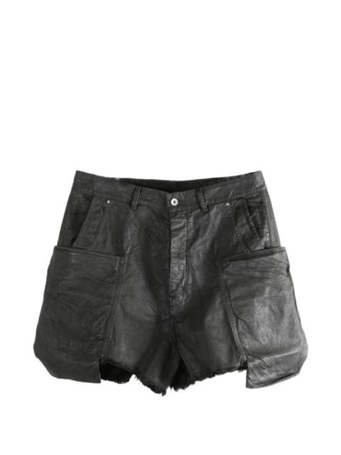Rick Owens DRKSHDW frayed-hem cargo shorts
