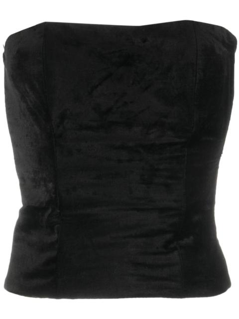 forte_forte square-neck cotton-blend tank top