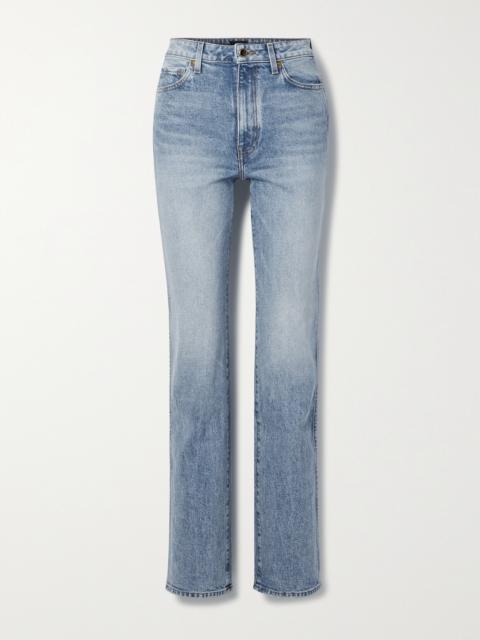 KHAITE Danielle Stretch High-rise Straight-leg Jeans