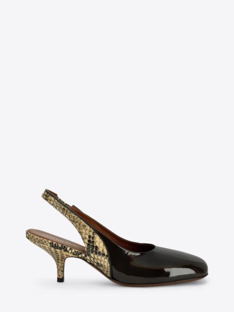 Dries Van Noten LEATHER SLINGBACK PUMPS