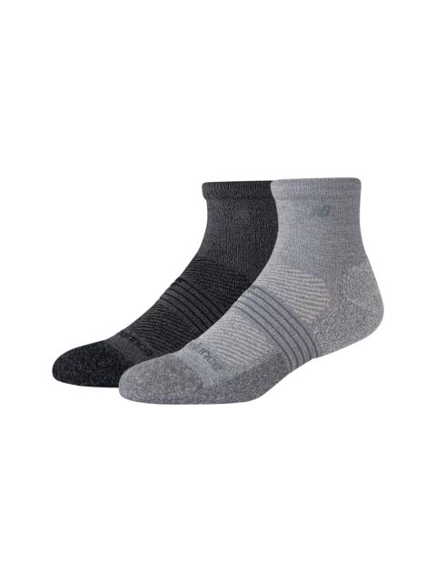 New Balance Unisex Pro Training Quarter Socks 2 Pack