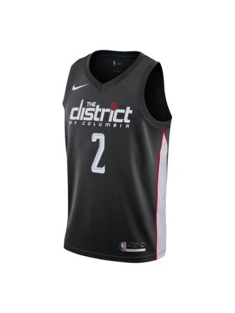 Nike Nike NBA Washington Wizards 2 City Version SW Fan Edition Basketball game Sports Vest Black AJ4650-0