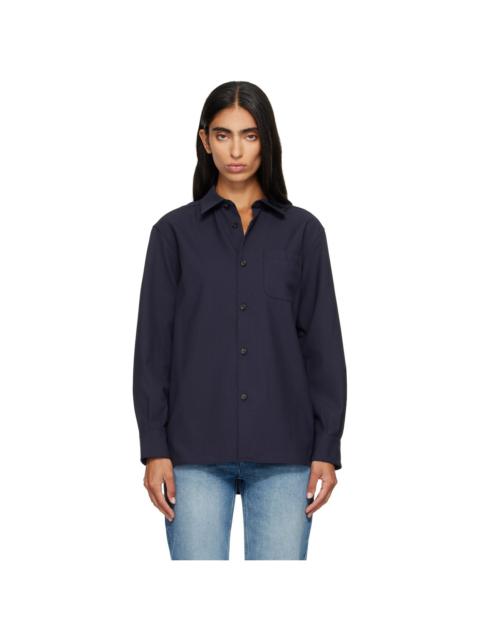 A.P.C. Navy Elegant Overshirt