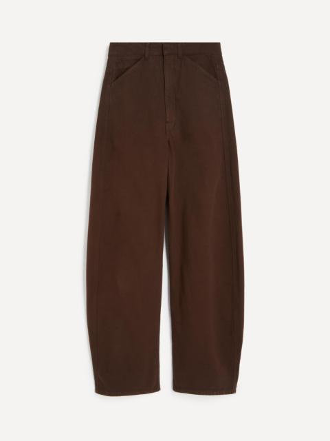 Lemaire High Waisted Curved Heavy Twill Trousers