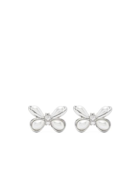 butterfly-motif earrings