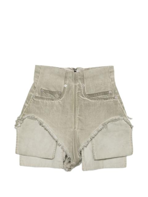 Rick Owens DRKSHDW frayed shorts