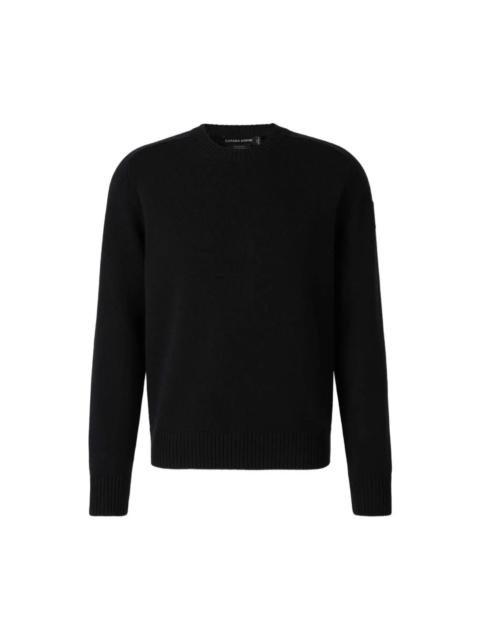 Canada Goose LOGO-PATCH RIBBED-TRIM SWEATER