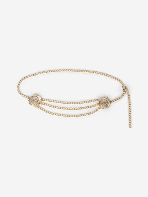 The Kooples GOLD FLOWER JEWELRY BELT