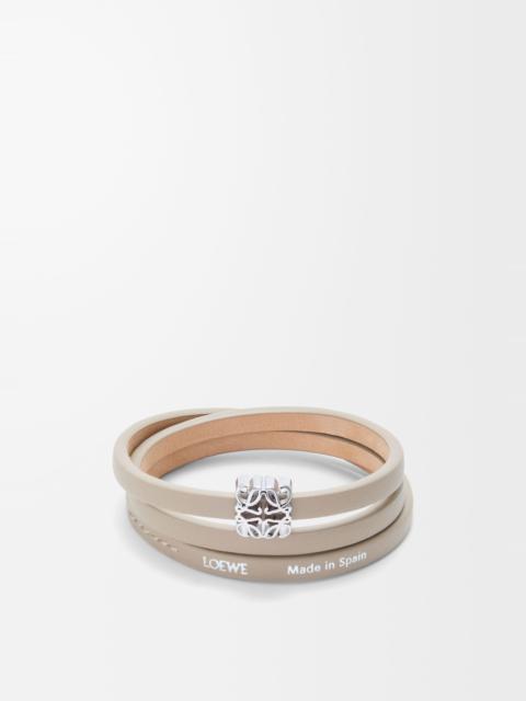 Loewe Anagram Bombé twist bracelet in calfskin