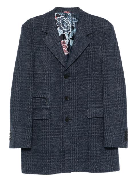 Etro checked three-button jacket