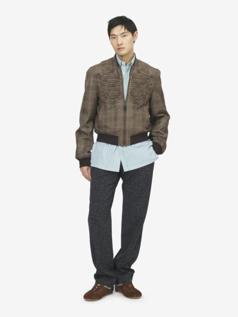 Alexander McQueen Prince Of Wales Check Bomber Jacket