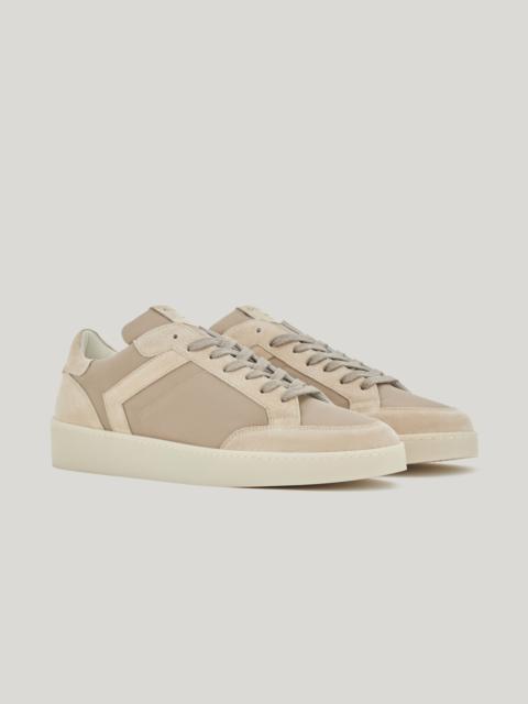 Canali CANALI NUVOLA BEIGE NYLON AND SUEDE SNEAKERS