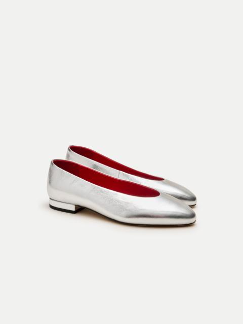 J.CREW Bea ballet flats in metallic leather