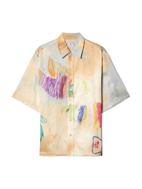 Off-White Cartoon Satin S/s Shirt