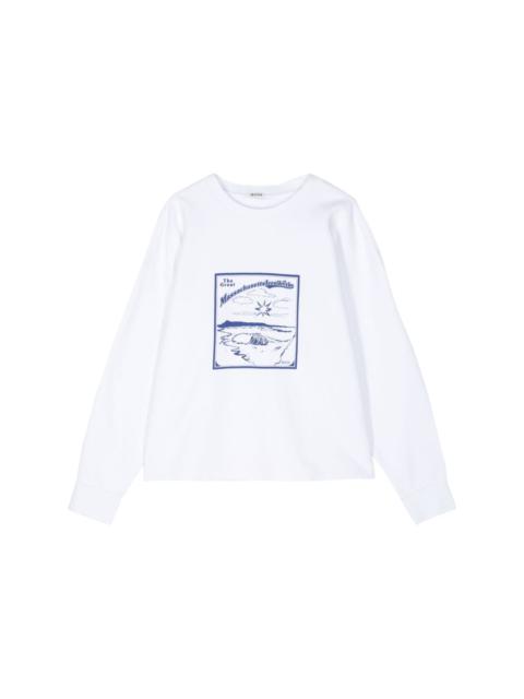 BODE graphic-print cotton sweatshirt
