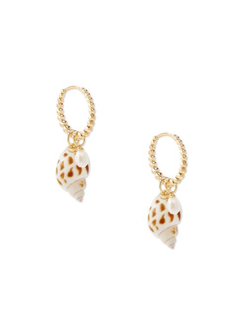 KENDRA SCOTT Oleana Convertible Gold Huggie Earrings