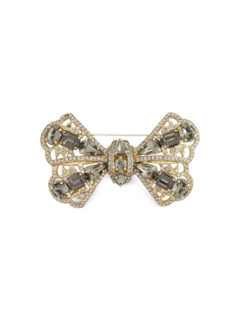 Dolce & Gabbana EMBELLISHED BOW BROOCH
