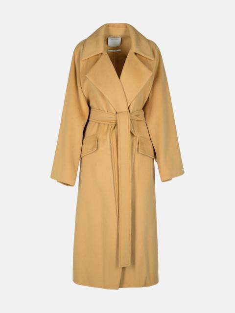 'ORENSE' BEIGE WOOL AND CASHMERE BLEND COAT