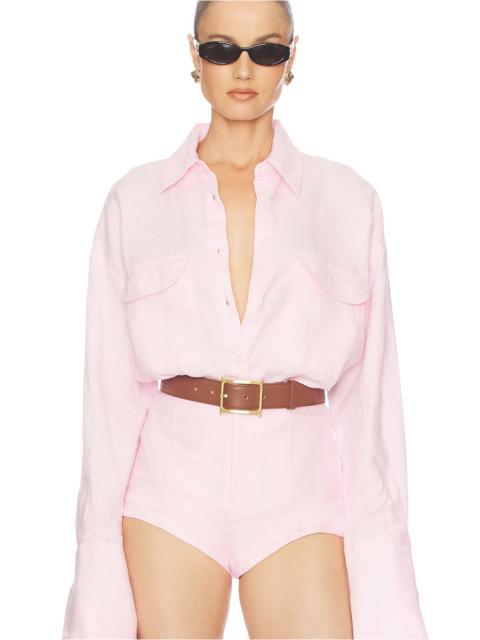 HELSA Washed Linen Shirt