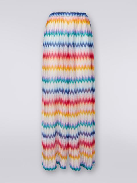 Missoni Zigzag cover up trousers with lurex