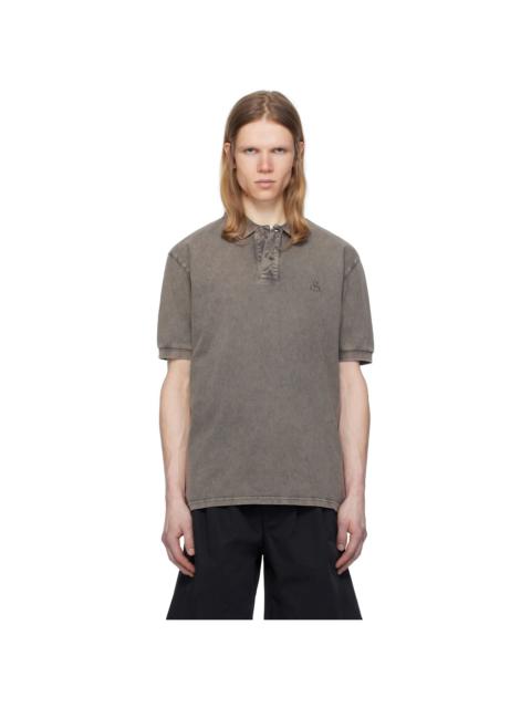Tシャツ・カットソー Isabel Marant SS25 'Afko' polo shirt (PL0003HAC1K01H 02FK) ISABEL MARANT: Polo shirt men - Black | Isabel Marant polo