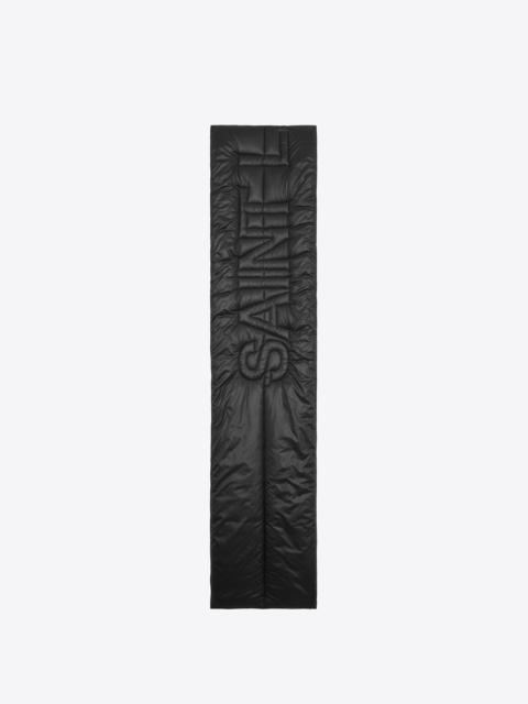 saint laurent puffer scarf in nylon