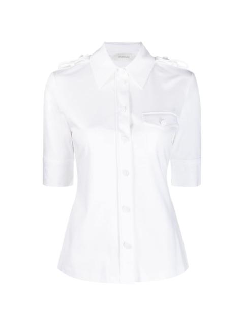 epaulettes cotton shirt