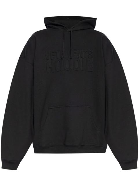 VETEMENTS logo-embossed hoodie