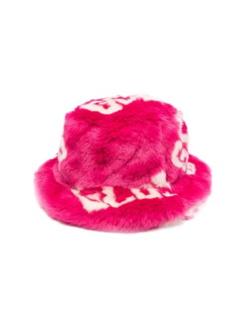 GCDS all-over monogram-pattern bucket hat