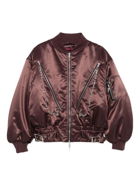 Chopova Lowena chain-embellished bomber jacket